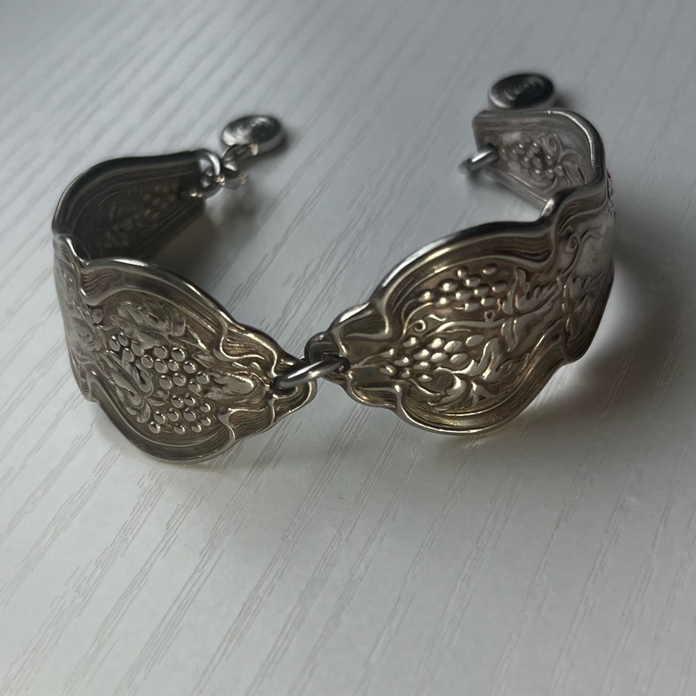 Sterling silver .925 magnetic closure cuff bracelet small wrists.